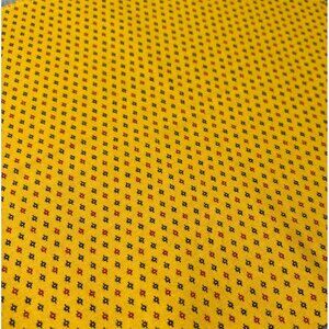 Reflections of an Era Past Yellow Cotton Fabric 10" x 39" by Paula Barnes for Ma